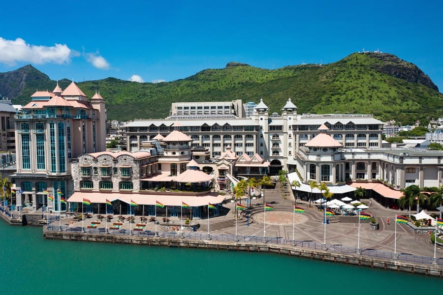 Port Louis en isla Mauricio.