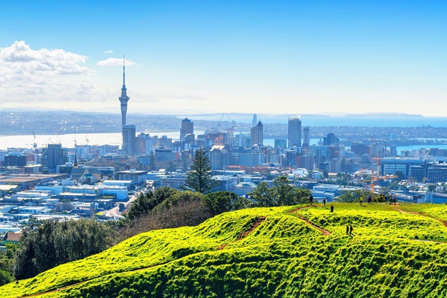 Ciudad de Auckland en Nueva Zelanda