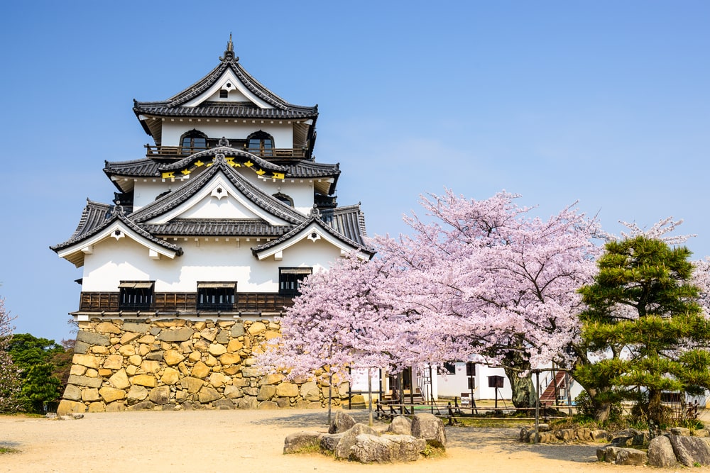 Castillo Hikone en Japón 