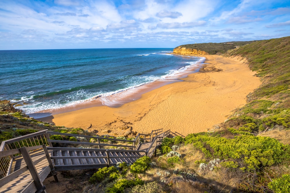 Una de las mejores playas de Australia es Bells Beach
