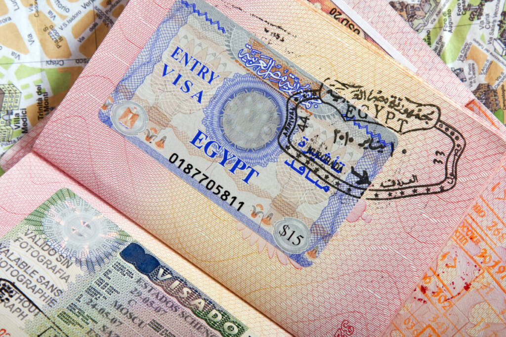 Visa on entry para egipto
