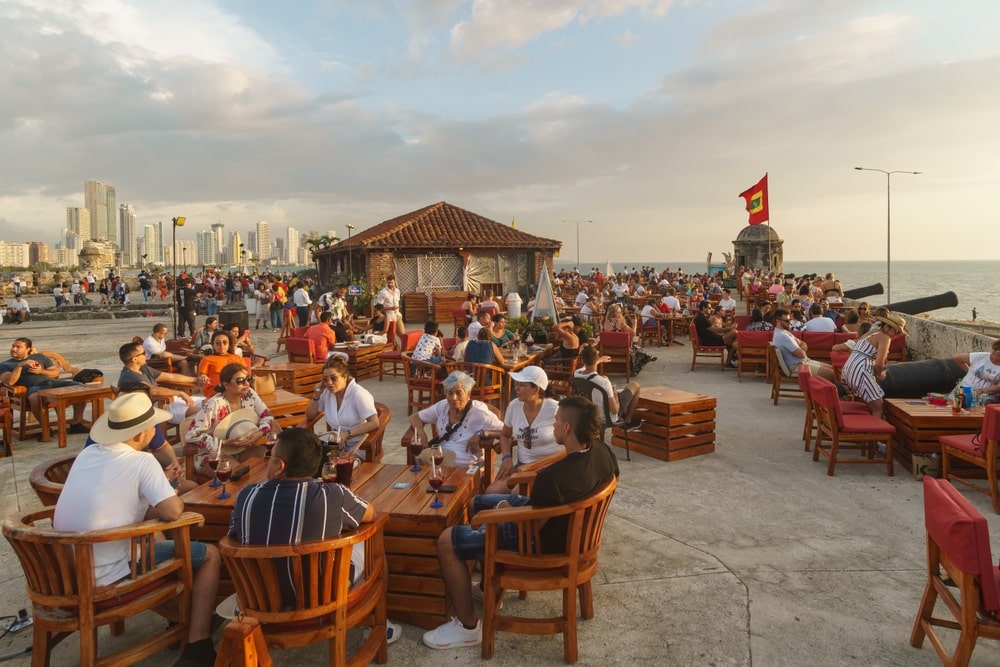 Café del Mar en Cartagena de Indias.