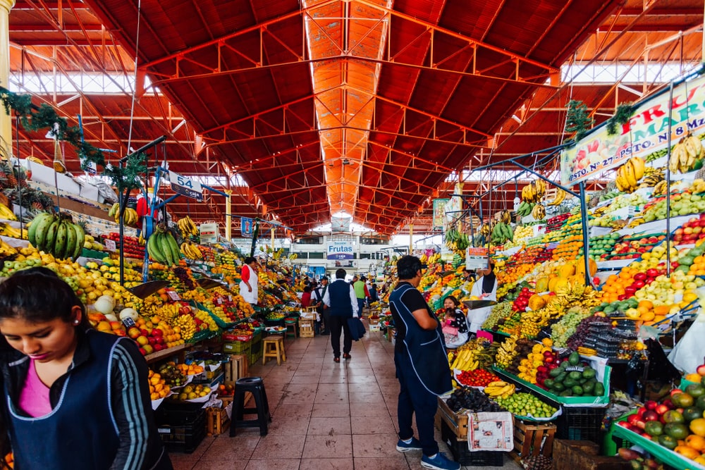 Mercado de San Camilo, Arequipa, Perú.