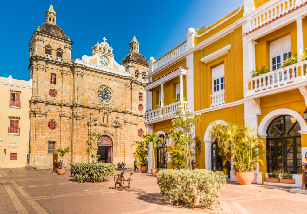 Plaza de San Pedro Claver en Cartagena de Indias
