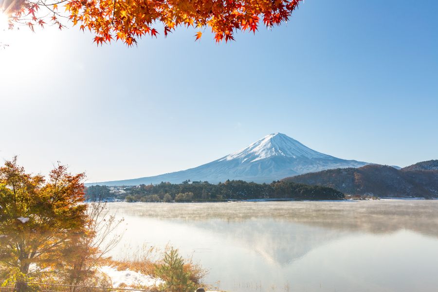 Monte Fuji en otoño, Japón