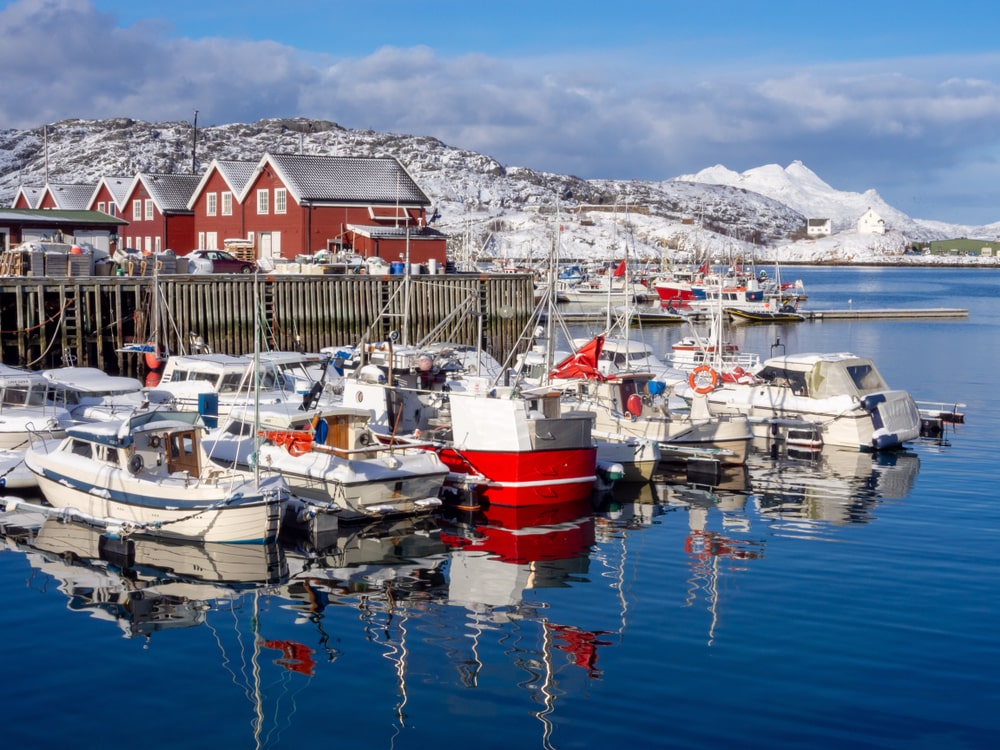 Puerto de Bodo en Noruega