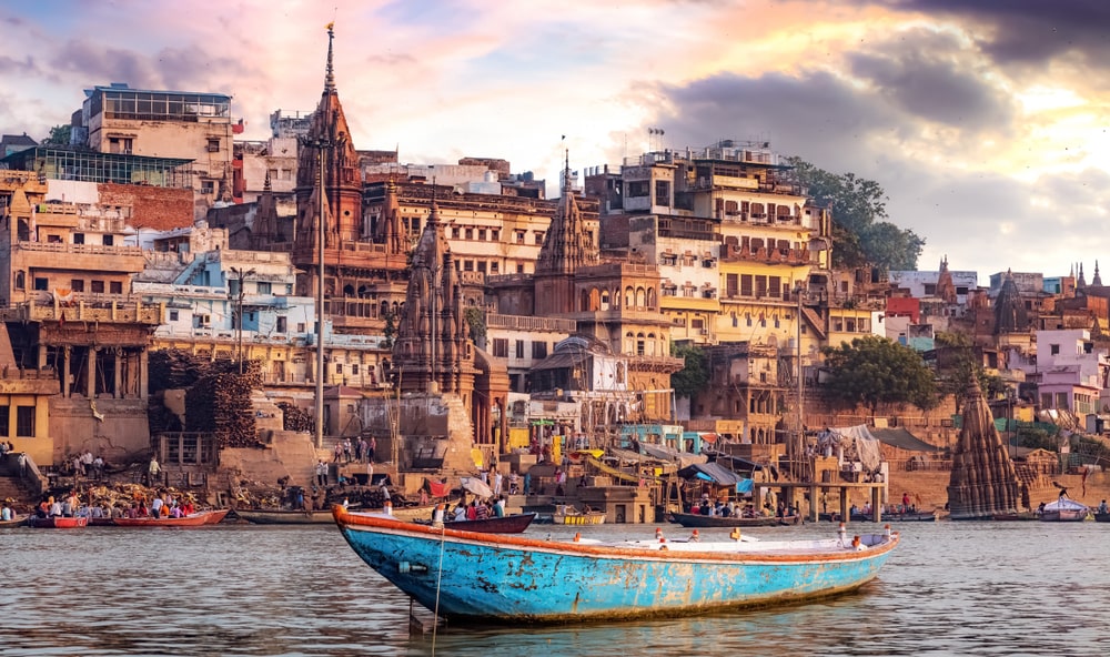 Ciudad de Varanasi en India