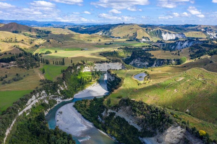 El río Rangitikei en Nueva Zelanda es una de las localizaciones donde se grabó El Señor de los Anillos.