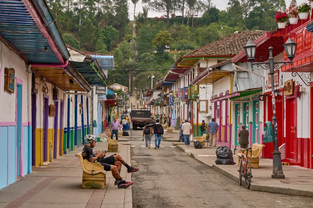 Salento, población del Eje Cafetero de Colombia. 