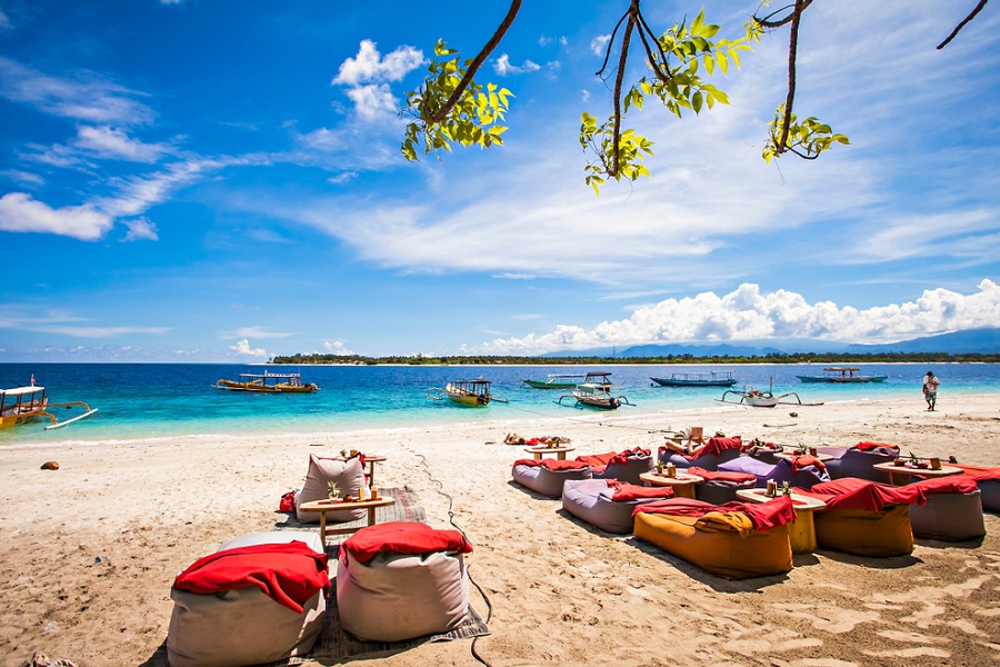 Gili Trawangan es una isla con bonitas playas