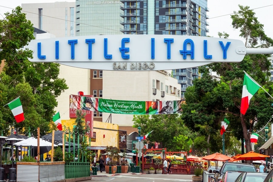 Barrio de Little Italy en San Diego