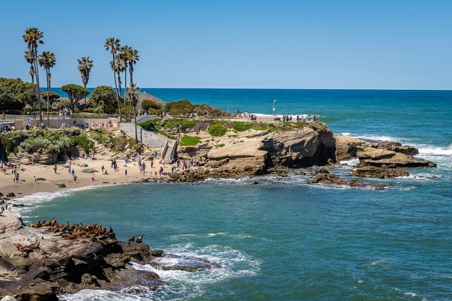 Playa de La Jolla Cove en San Diego