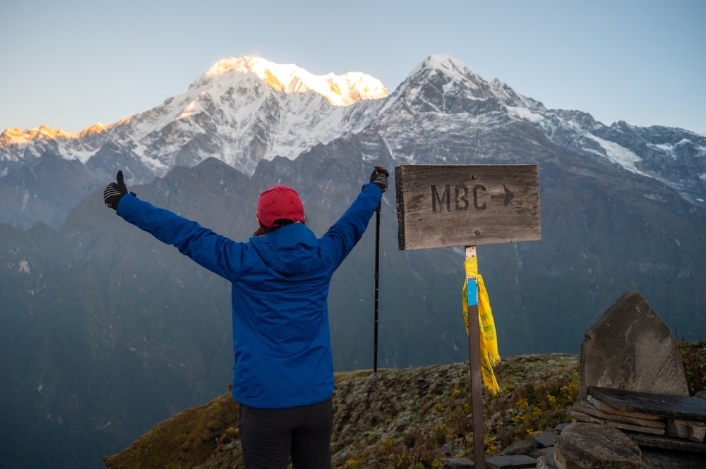 Mardi Himal en Nepal una de las rutas de senderismo más populares de Nepal.