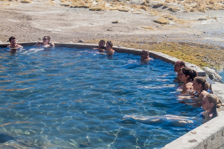 Aguas termales de Polques en San Pablo de Lípez. Bolivia