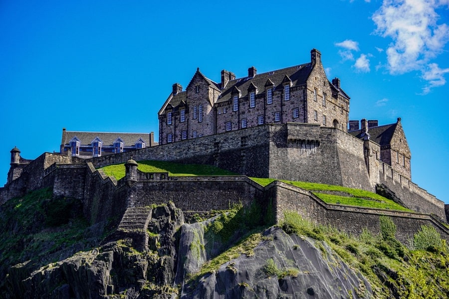 Castillo de Edimburgo en Escocia