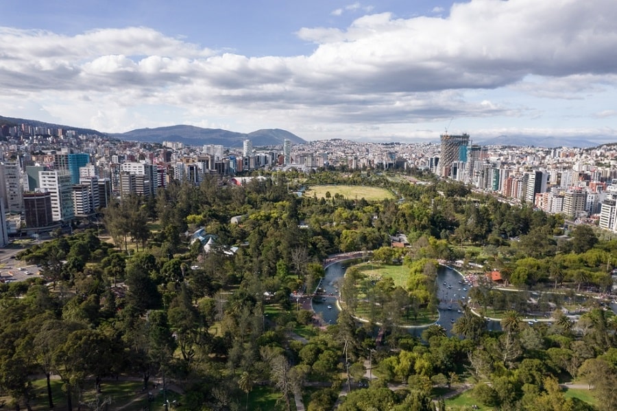 Parque La Carolina en Quito, Ecuador