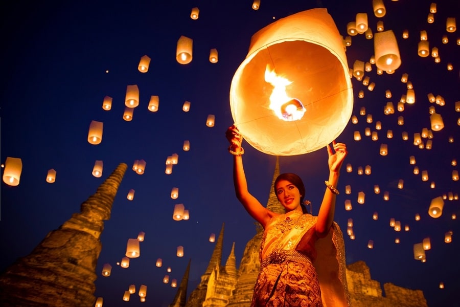 Festival Yi Peng de Tailandia