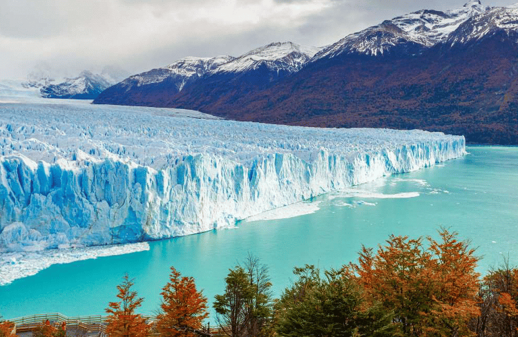 Vista aérea del Glaciar Perito Moreno