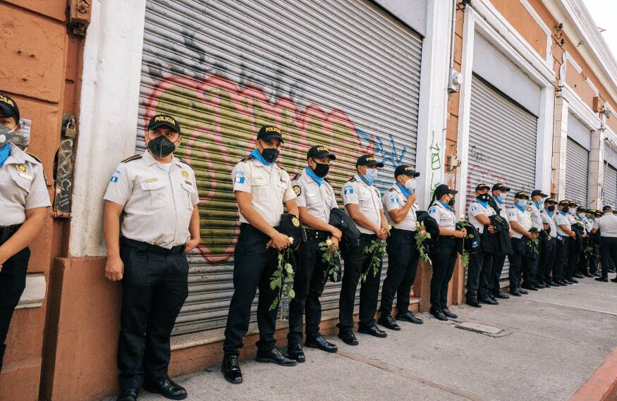 Policias en Guatemala