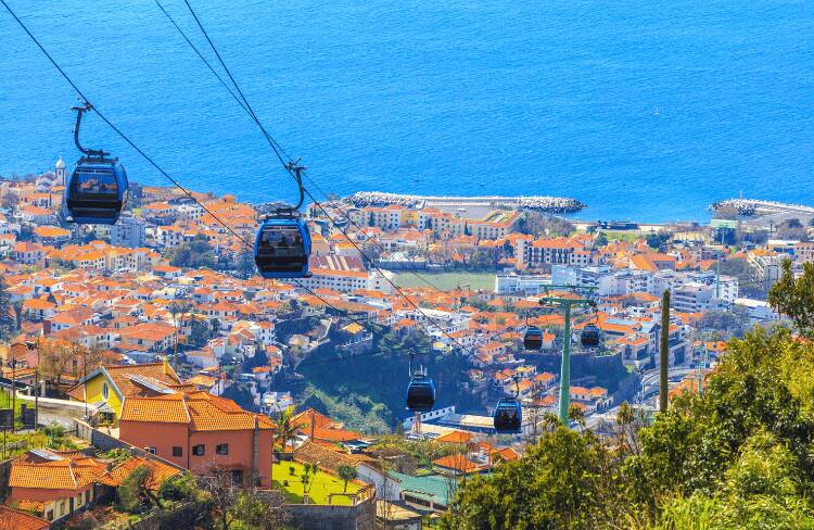 Teleférico de Funchal, isla de Madeira