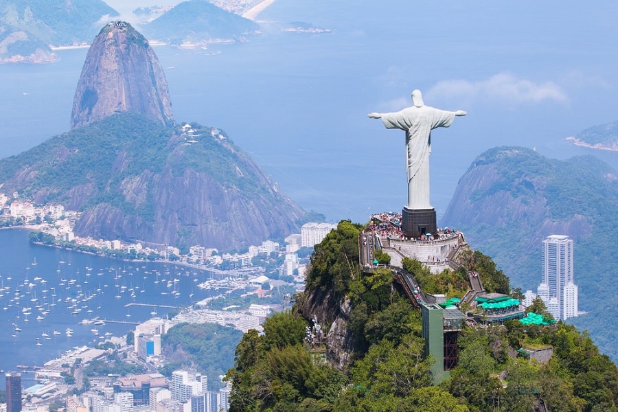 Estatua de El Cristo Redentor en Brasil