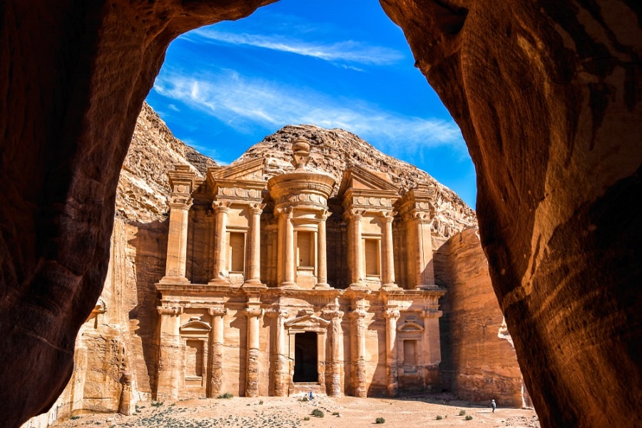 Ciudad de Petra en Jordania