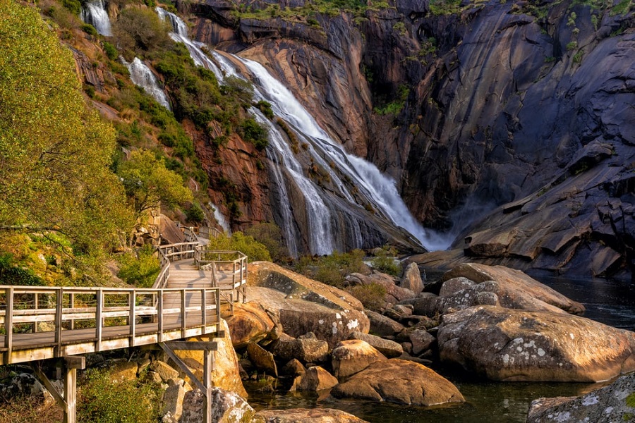 Cascada de Ézaro en Galicia.