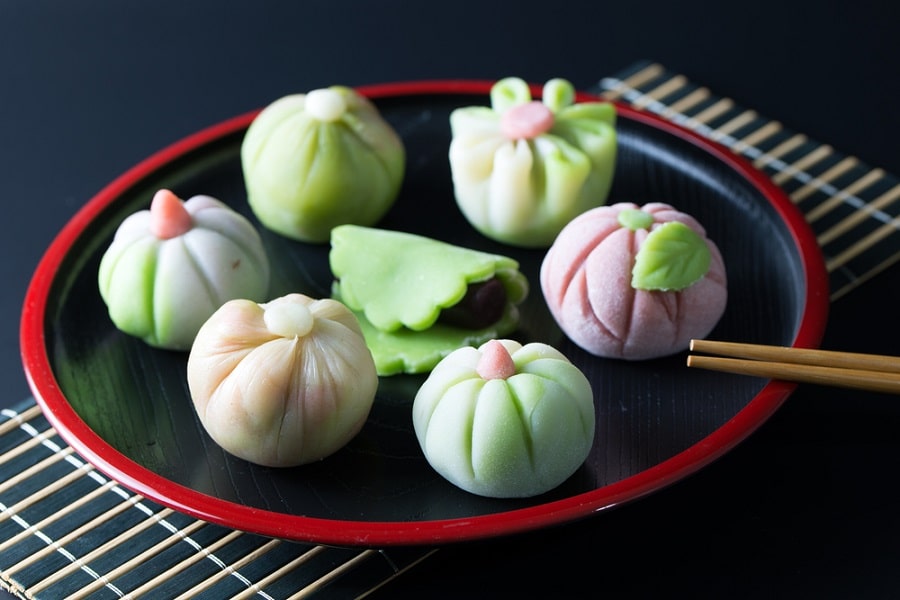 Dulces tradicionales wagashi