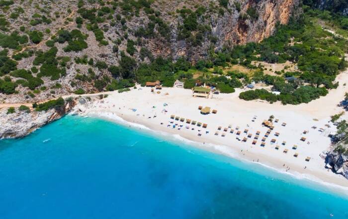 Playa de Gjipe en Albania