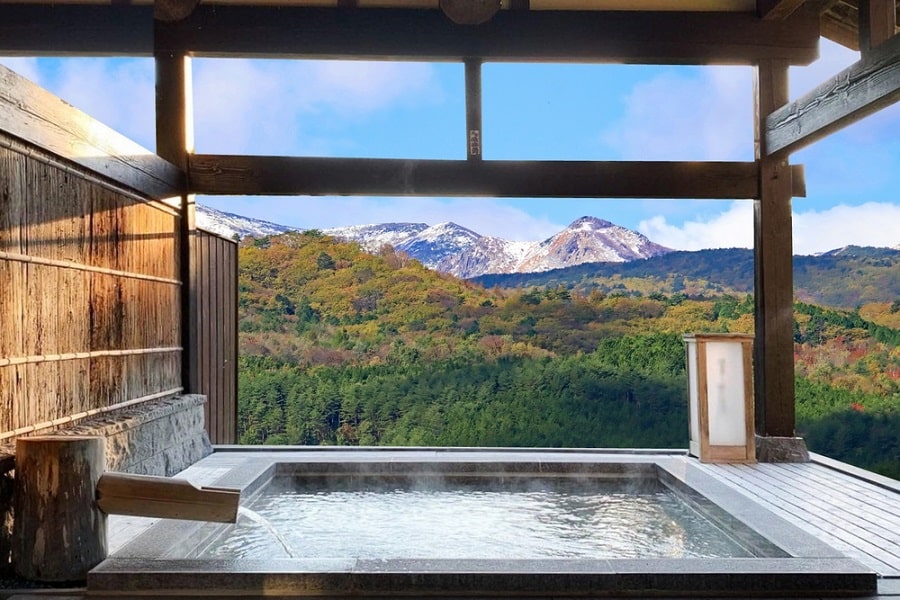 Ryokan con onsen