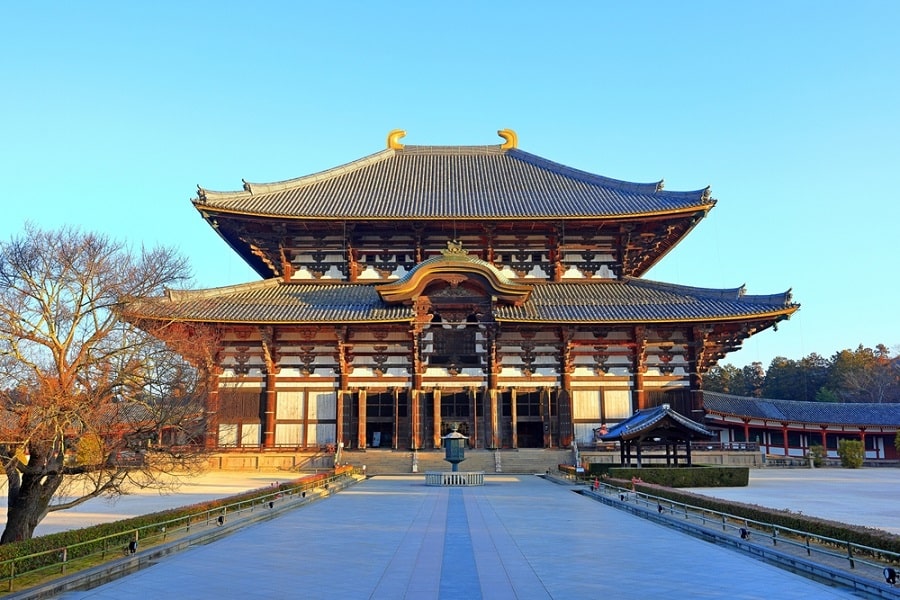 Templo budista de Todai-ji en Nara, Japón