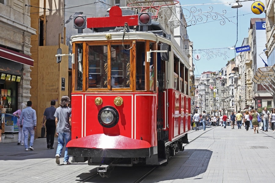 Tranvía de Beyoglu, Estambul. Turquía