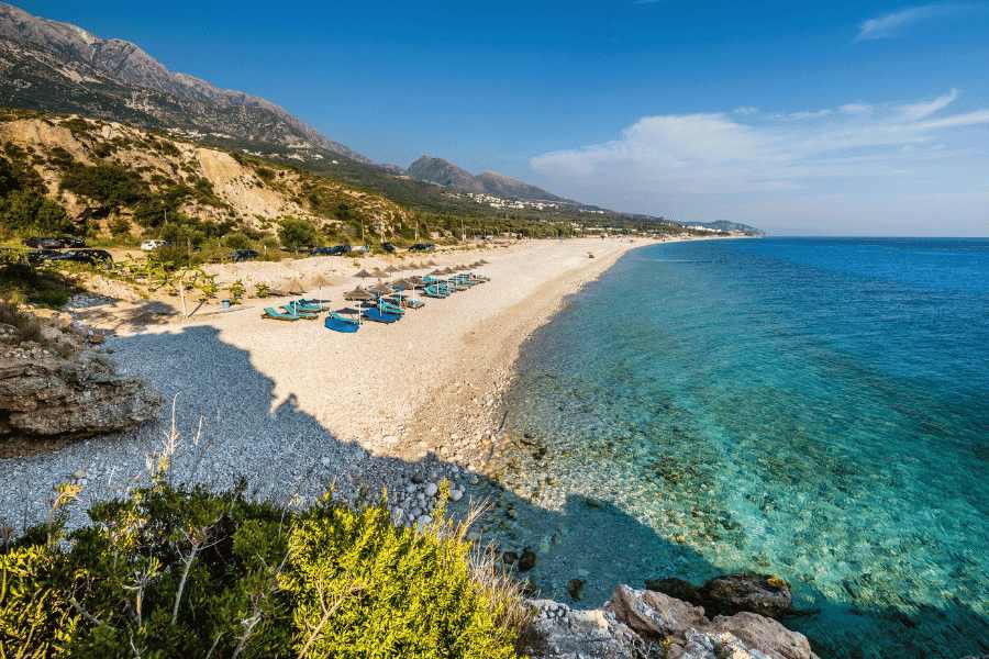 playa dhermi en albania