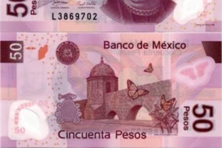 Billete de 50 pesos mexicanos