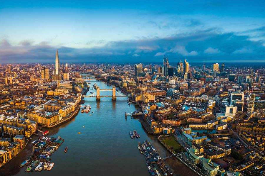 Vista aérea de Londres