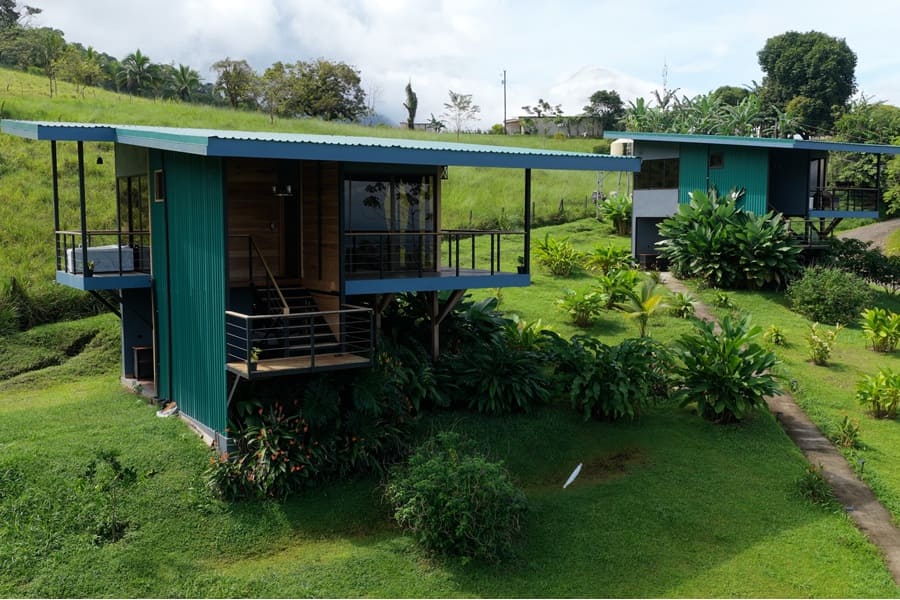Alojamiento sostenible e integrado en la naturaleza en Costa Rica