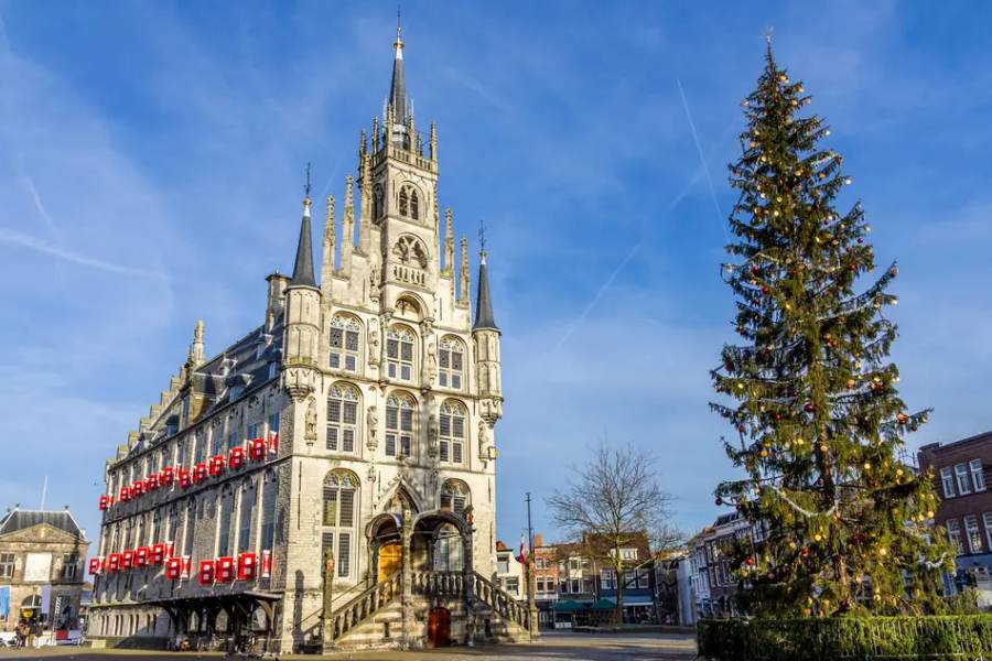 Mercado de Navidad en Gouda, Países Bajos