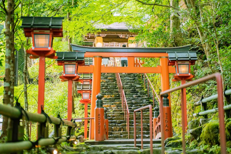 Kifune Shrine en Kyoto, Japón