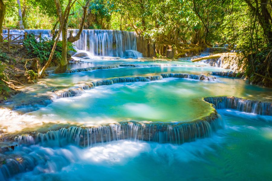 Cascada Kuang Si, Luang Prabang, Laos