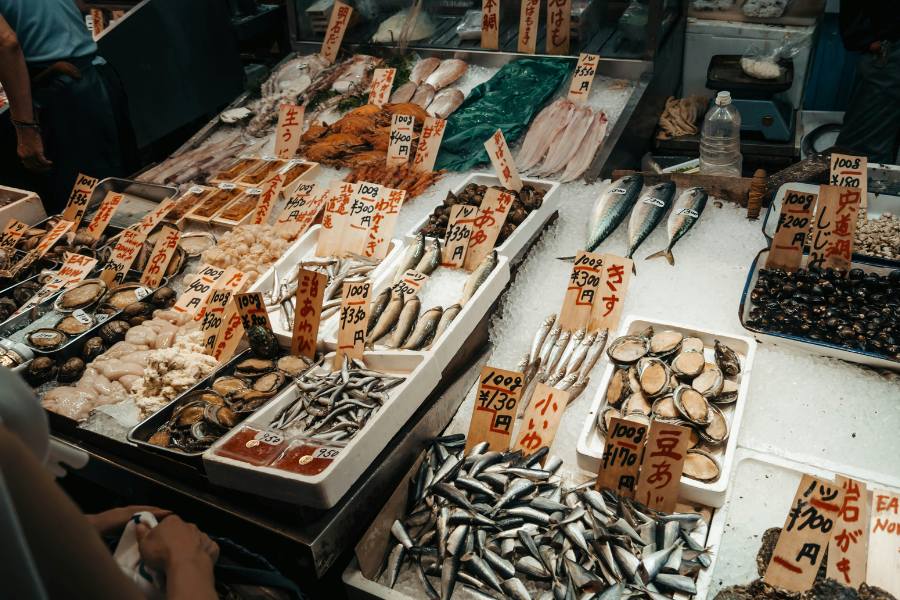Nishiki Market, Kioto, mercado tradicional en Japón
