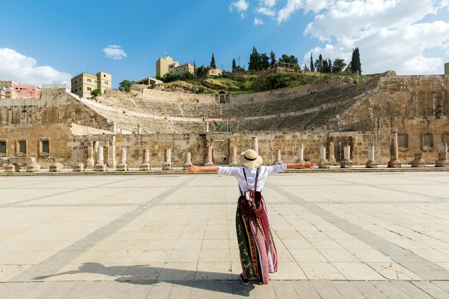 El teatro romano es uno de los lugares que ver en Ammán