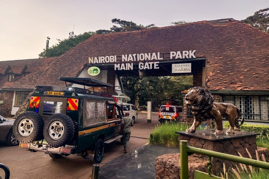 Entrada al Parque Nacional de Nairobi