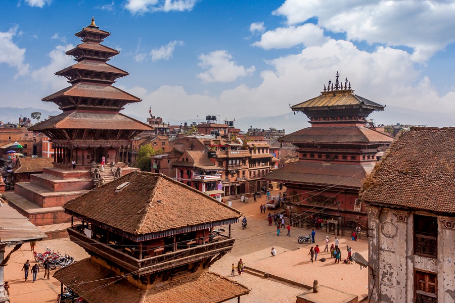Plaza Durbar en Bhaktapur, Nepal.
