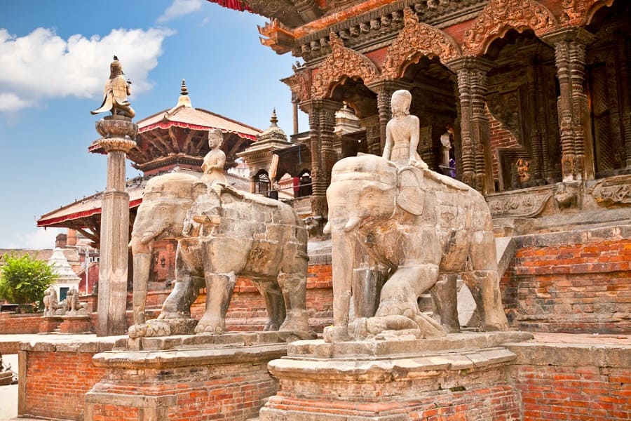 Plaza Durbar en Patan, Nepal
