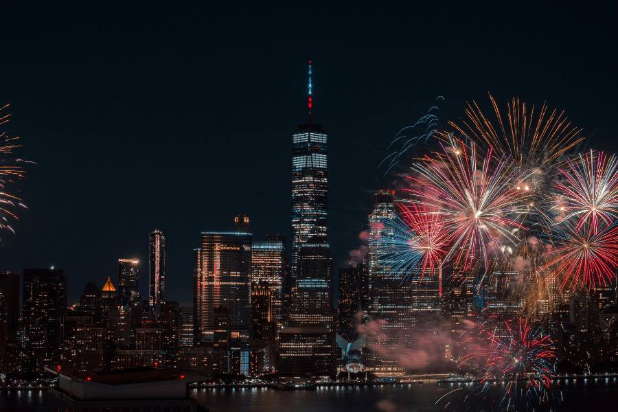 Fin de año 2025 en Nueva York, Estados Unidos
