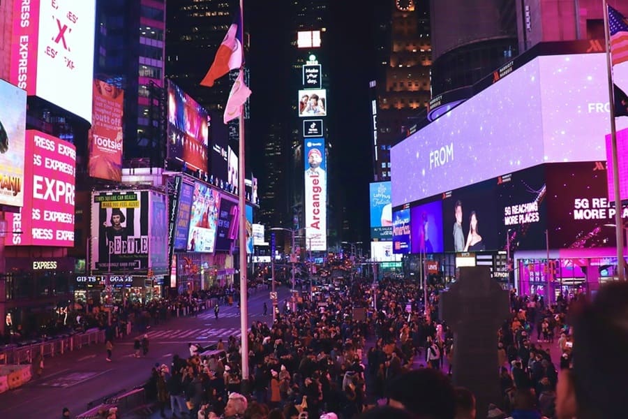 Fin de año en Times Square