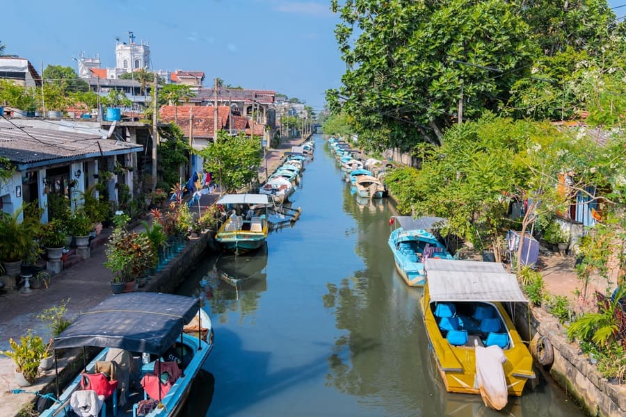Canal de Hamilton en Negombo, Sri Lanka