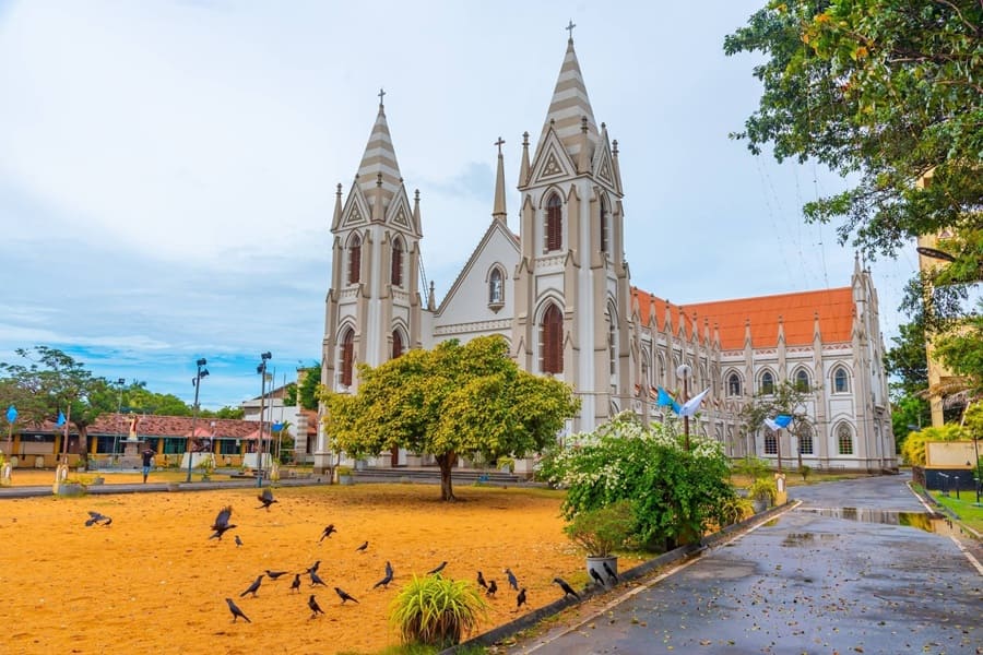 Iglesia de San Sebastián en Negombo, Sri Lanka.