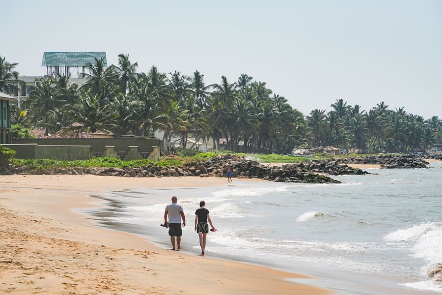 Playa de Negombo en Sri Lanka