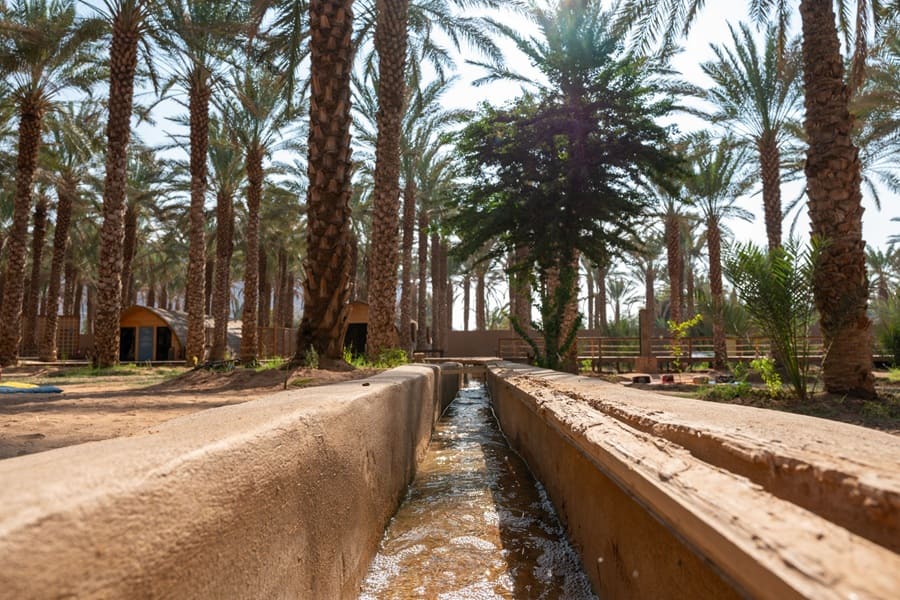 Antiguo sistema de riego Falaj